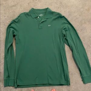 Vineyard vines green polo long sleeve